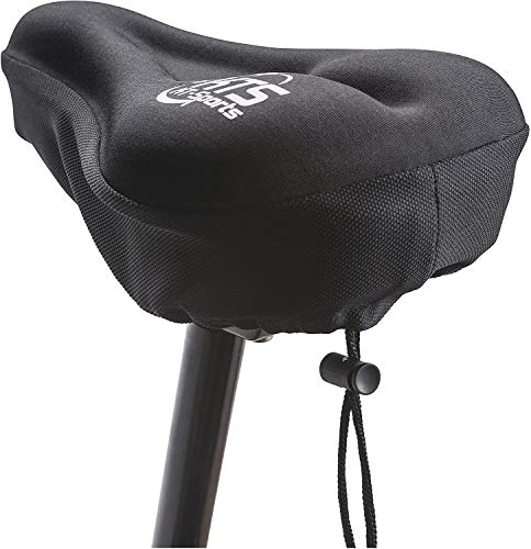 KTS KT-Sports Bike Seat Cushion Cover, Gel Padded Bicycle Seat Covers Cushion for Bicycle Saddles, Comfortable Gel Bike Replacement, Compatible with Peloton, Stationary and Exercise Bikes