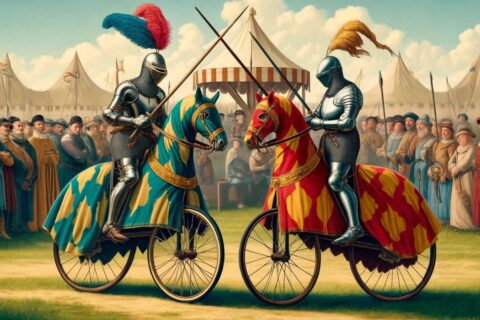 Bicycle jousting